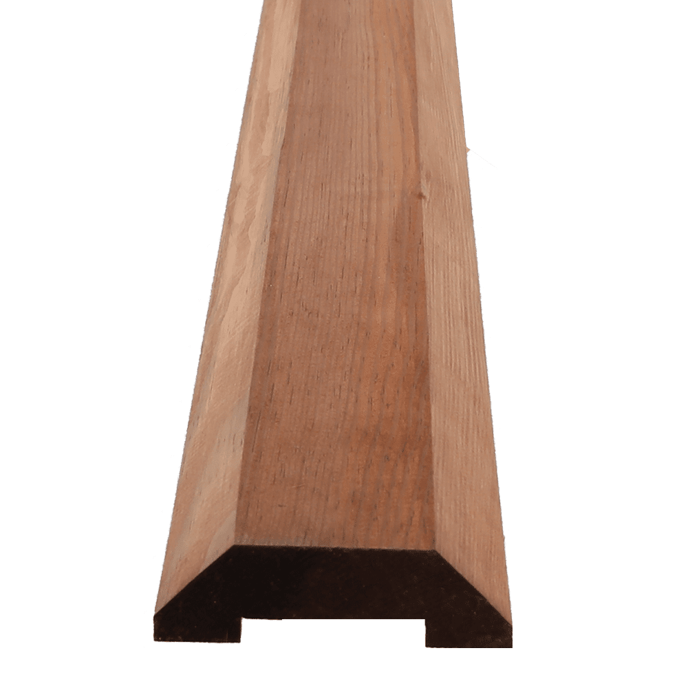 Redwood capping rail